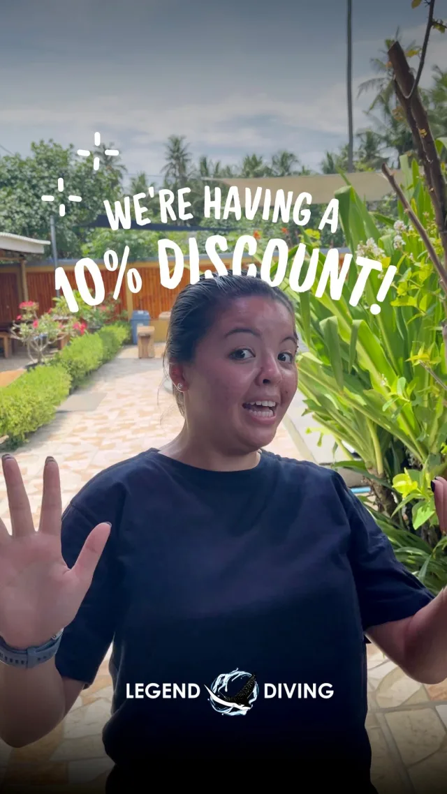 Explore Nusa Penida's underwater world with 10% off! Don't miss it, only at Legend Diving Penida🪸🩵#padidivecenter #diveinbali #scubadivinginbali #scubadivingcenter #scubadivingnusapenida #divewithmanta #divingindonesia #divecenterpromo #divingcenter #scuba #scubadiver